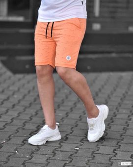 Мужские стильные классические летние шорты (Оранежвый) фото — Beauty&Fashion