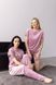 Жіночий м'якенький комплект піжами трійки з плюшевого велюру (Рожевий) 009/21.30 фото 5 — Beauty&Fashion