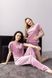 Жіночий м'якенький комплект піжами трійки з плюшевого велюру (Рожевий) 009/21.30 фото 3 — Beauty&Fashion