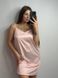 Сатинова подовжена домашня сорочка жіноча рожевого кольору 167/24 фото 1 — Beauty&Fashion
