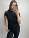 Жіноча однотонна подовжена оверсайз футболка (Чорний) 126/23.48 фото 2 — Beauty&Fashion