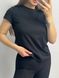 Жіноча однотонна подовжена оверсайз футболка (Чорний) 126/23.48 фото 1 — Beauty&Fashion