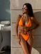 Женский раздельный купальник с завязками (Оранжевый) 345 фото 1 — Beauty&Fashion