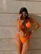Женский раздельный купальник с завязками (Оранжевый) 345 фото 2 — Beauty&Fashion