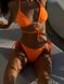 Женский раздельный купальник с завязками (Оранжевый) 345 фото 7 — Beauty&Fashion