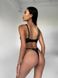 Соблазнительный комплект из микросетки нижнего белья (бюстгальтер-топ+трусики) женский черного цвета SM2197 фото 6 — Beauty&Fashion