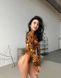 Стильный леопардовый боди с рукавами женского леопардового цвета S1531/824 фото 2 — Beauty&Fashion