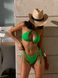 Жіночий роздільний купальник із зав'язками (Зелений) 346 фото 3 — Beauty&Fashion