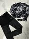 Кожаные однотонные лосины на велюре женские черного цвета R4939/612 фото 4 — Beauty&Fashion