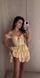 Летнее цветочное мини платье женского желтого цвета R1558/243 фото 2 — Beauty&Fashion