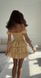Летнее цветочное мини платье женского желтого цвета R1558/243 фото 3 — Beauty&Fashion