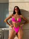 Жіночий роздільний купальник із зав'язками (Рожевий) 347 фото 1 — Beauty&Fashion