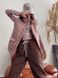 Демісезонна однотонна жилетка з плащівки жіноча пудрового кольору А5/553 фото 3 — Beauty&Fashion