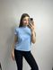 Женская удлиненная однотонная оверсайз футболка (Голубой) 126/23.54 фото 1 — Beauty&Fashion