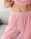 Жіночий м'якенький комплект піжами трійки з плюшевого велюру (Світлий пресик) 009/21.36 фото 5 — Beauty&Fashion