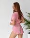 Мягкий женский комплект пижамы тройки из плюшевого велюра (Светлый персик) 009/21.36 фото 8 — Beauty&Fashion