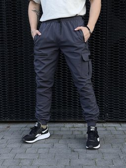 Чоловічі стильні теплі штани Flash Intruder (Сірий) фото — Beauty&Fashion