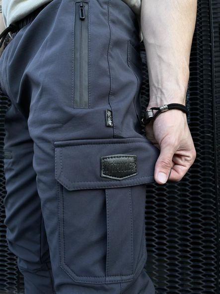 Чоловічі стильні теплі штани Flash Intruder (Сірий) фото — Beauty&Fashion