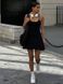 Классическое однотонное прогулочное платье женское черного цвета  S1496/154 фото 6 — Beauty&Fashion