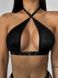 Однотонний стильний комплект спідньої білизни (бюстгальтер+трусики) жіночий чорного кольору SM2200 фото 7 — Beauty&Fashion