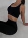 Ефектний однотонний зручний спортивний топ жіночий чорного кольору FS1724 фото 4 — Beauty&Fashion