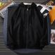 Легкая однотонная кофта свободного кроя на молнии женская черного цвета R1347 /611 фото 2 — Beauty&Fashion