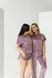 Мягкий женский комплект пижамы тройки из плюшевого велюра (Лиловый) 009/21.18 фото 3 — Beauty&Fashion