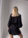 Домашний стильный шелковый комплекты (халат+рубашка) женский черного цвета 1008 фото 3 — Beauty&Fashion
