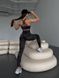 Мраморний спортивний фітнес топ жіночий чорного кольору GO1 фото 6 — Beauty&Fashion