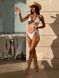 Жіночий роздільний купальник із зав'язками (Білий) 350 фото 1 — Beauty&Fashion