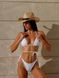 Жіночий роздільний купальник із зав'язками (Білий) 350 фото 3 — Beauty&Fashion