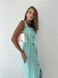 Летнее муслиновое удлинение однотонное женское платье бирюзового цвета S1513/247 фото 5 — Beauty&Fashion