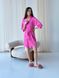 Неймовірний ніжний домашній халат жіночий рожевого кольору фото — Beauty&Fashion