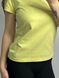 Женская удлиненная однотонная оверсайз футболка (Лимонный) 126/23.60 фото 4 — Beauty&Fashion