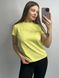 Женская удлиненная однотонная оверсайз футболка (Лимонный) 126/23.60 фото 1 — Beauty&Fashion