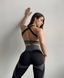 Спортивный фитнес костюм тройка рашгард+лосины женский серого цвета IM фото 7 — Beauty&Fashion