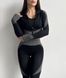 Спортивний фітнес костюм трійка рашгард+лосини жіночий сірого кольору IM фото 5 — Beauty&Fashion