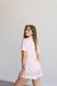 Жіноча смугаста сатинова піжама двійка (сорочка+шорти) (Рожевий) 052/21.4 фото 7 — Beauty&Fashion