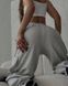 Однотонные спортивные брюки карго свободного кроя женские серого цвета RG6220/1072 фото 2 — Beauty&Fashion