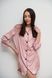 Женская невероятная удлиненная ночная рубашка для сна (Пудровый) 050/21.21 фото 2 — Beauty&Fashion