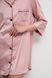 Женская невероятная удлиненная ночная рубашка для сна (Пудровый) 050/21.21 фото 5 — Beauty&Fashion