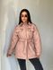 Стьобана однотонна куртка на утеплювачі синтепон 150 жіноча мокко кольору R859/0509 фото 4 — Beauty&Fashion