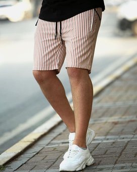 Мужские стильные классические летние шорты (Бежевый) фото — Beauty&Fashion