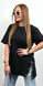 Однотонная летняя футболка с кнопками женская черного цвета Aв 4655 /276 фото 1 — Beauty&Fashion