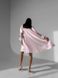 Стильный домашний шелковый комплект (халат+рубашка) женский бело-розового цвета 1149 фото 4 — Beauty&Fashion