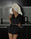 Жіноча неймовірна шовкова піжама двійка (Чорний) me 033 фото 1 — Beauty&Fashion