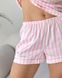 Жіноча ніжні смугаста сатинова піжама двійка шорти+майка рожевий 090/22 фото 6 — Beauty&Fashion