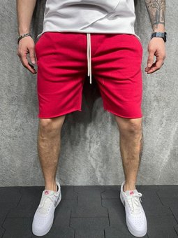 Мужские классические летние шорты (Красный) фото — Beauty&Fashion