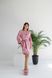 Шелковый нежный однотонный домашний женский халат темно-розового цвета 111/23 фото 1 — Beauty&Fashion