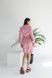 Шовковий ніжний однотонний домашній халат жіночий темно-рожевого кольору 111/23 фото 9 — Beauty&Fashion